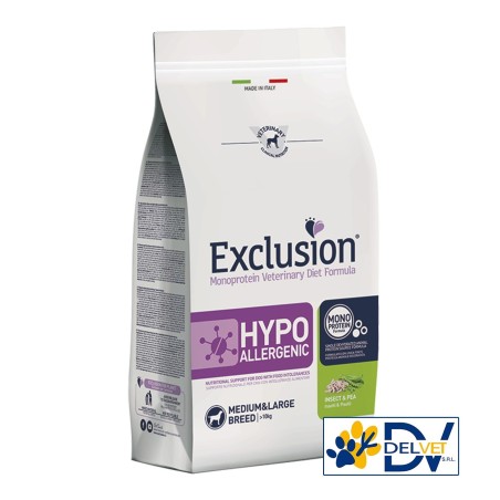 EXCLUSION HYPOALLERGENIC INSECT & PEA M/L CANE 2 KG