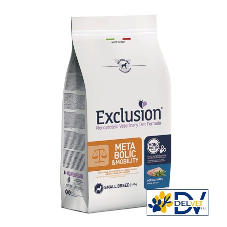 EXCLUSION METABOLIC & MOBILITY PORK & FIBRES SMALL 2 KG