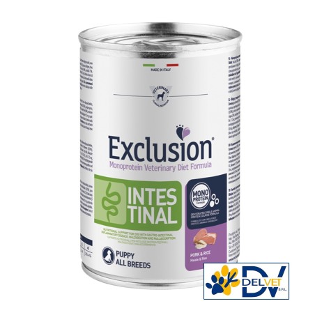 EXCLUSION INTESTINAL PUPPY PORK E RICE 400 GR