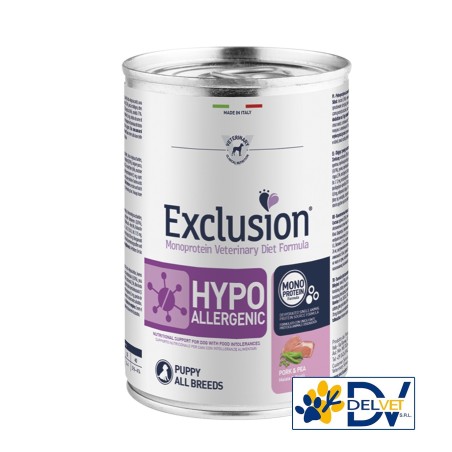 EXCLUSION HYPOALLERGENIC PORK AND PEA PUPPY 400 GR