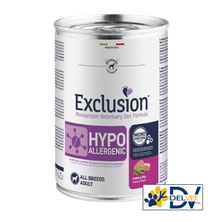 EXCLUSION HYPOALLERGENIC PORK AND PEA CANE 200 GR