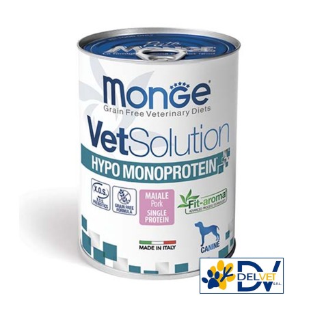 MONGE VETSOLUTION HYPO MONOPROTEIN MAIALE CANE 400 GR