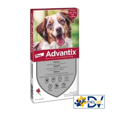 Elanco - ADVANTIX SPOT-ON CANI 10-25 KG 4 PIPETTE