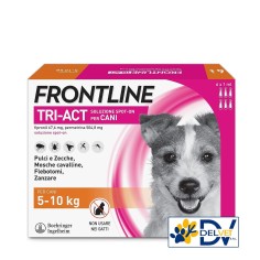 FRONTLINE TRI-ACT CANE TAGLIA S DA 5 A 10 KG 6 PIPETTE