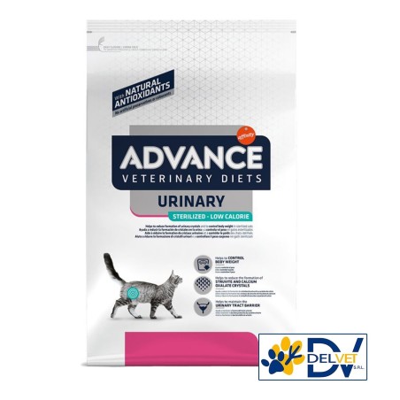 ADVANCE AFFINITY VETERINARY DIETS URINARY STERILISED LOW CALORIE GATTO 7,5 KG