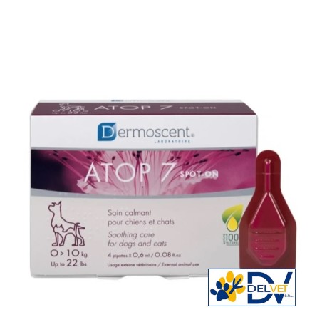 Dermoscent - ATOP 7 SPOT-ON DA 0 a 10 KG 4 PIPPETTE