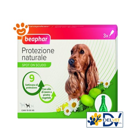 BEAPHAR PROTEZIONE NATURALE SPOT ON 15-30 KG 3 PIPETTE