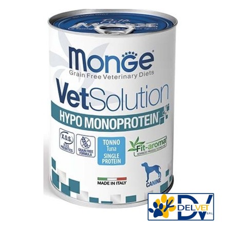 MONGE VETSOLUTION DOG HYPO tonno 400 gr umido