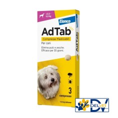 Elanco - ADTAB 3 COMPRESSE 112 MG CANI 2,5-5,5 KG