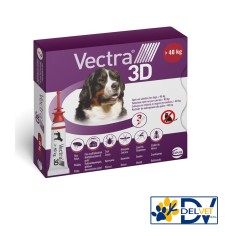 Ceva Salute Animale - VECTRA 3D ROSSO 3 PIPETTE OLTRE 40 KG