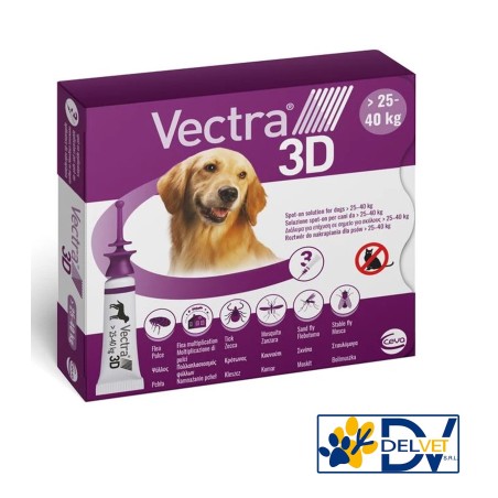 Ceva Salute Animale - VECTRA 3D VIOLA 3 PIPETTE 25 - 40 KG