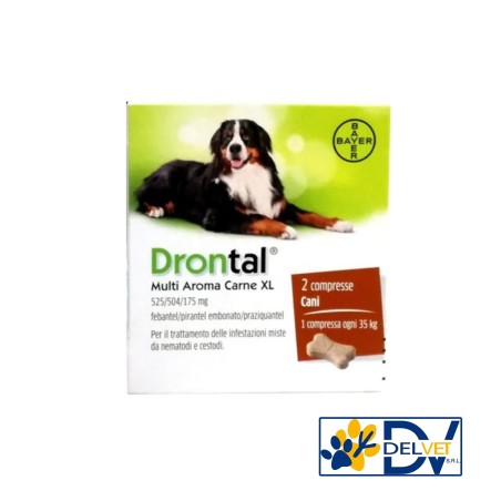 DRONTAL PLUS FLAVOUR XL 2 CPR - libera vendita