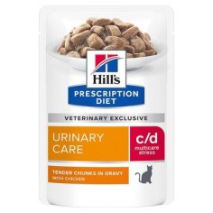 HILL'S C/D stress CAT 12 x 85 gr chicken in gravy