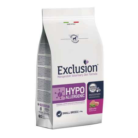 EXCLUSION HYPOALLERGENIC PORK AND PEA  2 KG SMALLDOG