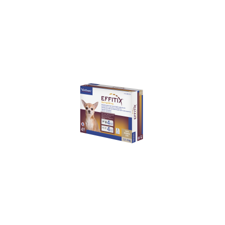 Virbac - EFFITIX 24 PIP 1,5-4 KG 26,8+240 MG