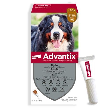 Elanco - ADVANTIX spot on cani 40-60 kg 6 PIP