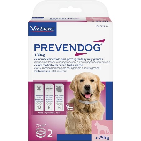 Virbac - PREVENDOG 1 COLL. 75 CM  25 KG