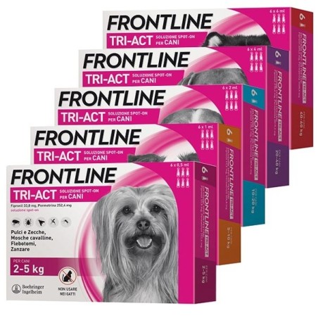 FRONTLINE TRI-ACT CANE 40-60 KG.  6 Pip