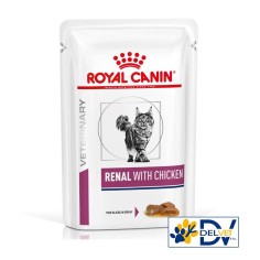 ROYAL CANIN RENAL CON POLLO GATTO 12X85 GR